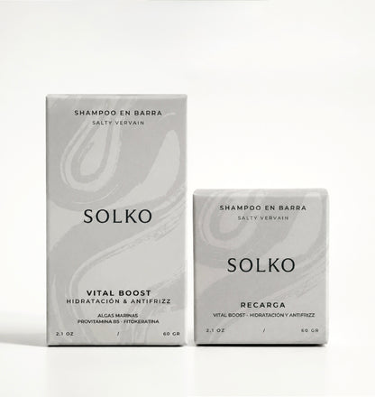 SHAMPOO EN BARRA VITAL BOOST + RECARGA