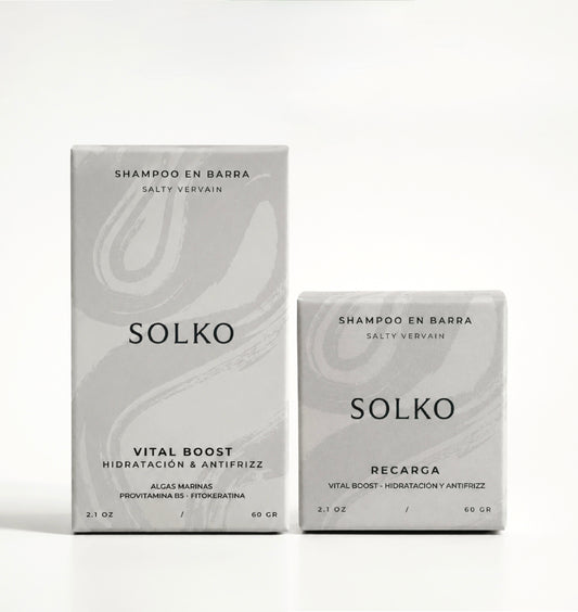 SHAMPOO EN BARRA VITAL BOOST + RECARGA